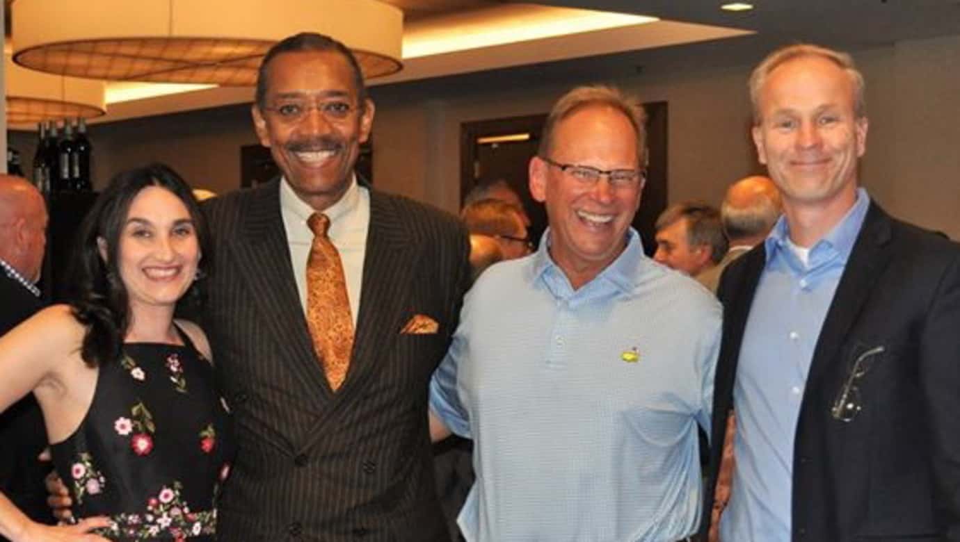 Peter Palanca (second from right) with Sara Howe, Robert Jordan and Dave Gomel