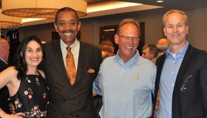 Peter Palanca (second from right) with Sara Howe, Robert Jordan and Dave Gomel